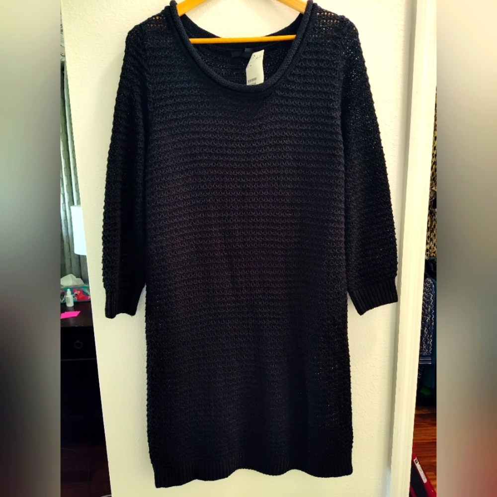 Black long sweater or cover up